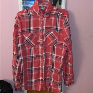 Aeropostale Button Up Plaid Shirt Size Small